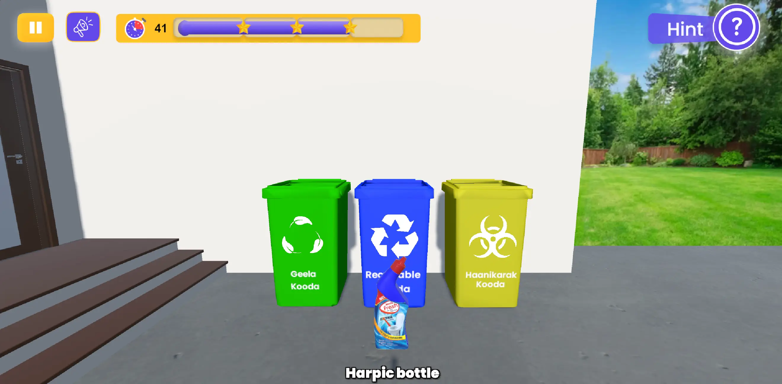 Garbage Handling gameplay in Home Gadget Master