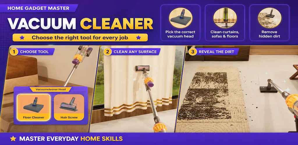 Home Gadget Master vacuum cleaner module store screenshot